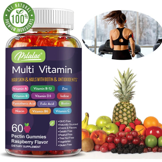Multivitamin Gummies with Essential Vitamins & Minerals - for Adults & Kids | Supports Energy Levels, Immune Health & Antioxidant Defense - Chewable Daily Supplement, 30, 60 & 100 Gummies