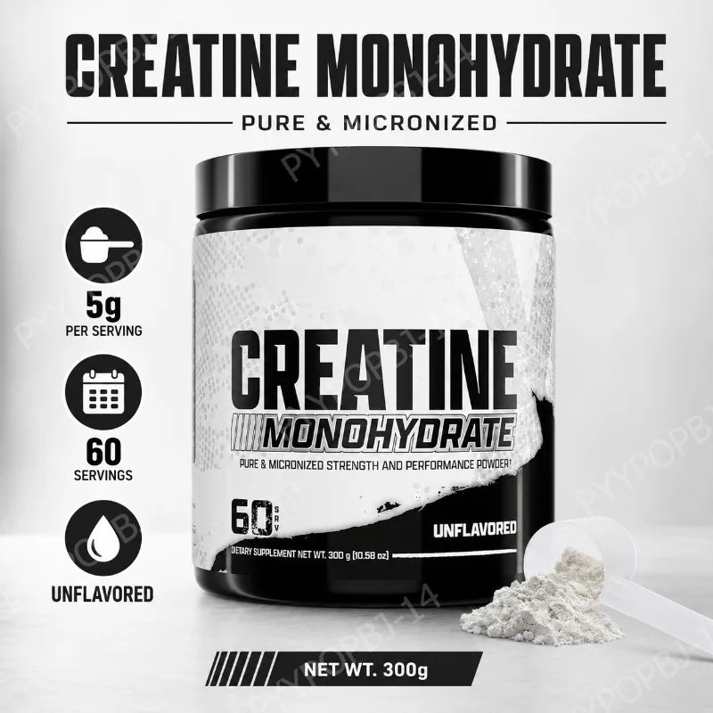 Creatine Monohydrate Powder – Unflavored (300g–1500g)