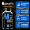 Daitea Creatine Monohydrate 3000mg for Strength &amp; Muscle Growth, Keto-Friendly Adult Supplement, No Added Sugar, 30-120 Count