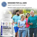 Men's 50+ Daily Super Multivitamin, High Potency Formula for Brain, Eye & Heart Health, Vitamins A C D E K B1 to B12 Gluten Free