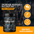 Micronized Creatine Monohydrate Powder, Unflavored 5g Per Serving for Strength Training, Easy-Mixing Stack Add-In, 300g-500g, 100 Servings