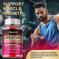 Creatine Monohydrate Gummies for Endurance, Muscle Growth &amp; Focus, Non-GMO Energy Support for Athletes, 60-180 Count