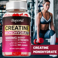 Creatine Monohydrate Gummies for Endurance, Muscle Growth &amp; Focus, Non-GMO Energy Support for Athletes, 60-180 Count