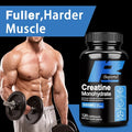Creatine Monohydrate Capsules for Muscle Energy &amp; Cognitive Function, Lean Muscle Growth Support, Gluten-Free, 30-120 Count