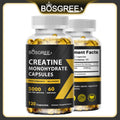 Creatine Monohydrate Capsules for Lean Muscle Gain, Workout Recovery &amp; Performance Support, Flexible Bundle Sizes, 30-120 Capsules