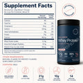 Collagen Whey Protein Powder Unflavored Unsweetened Grass Fed  21g Protein 10g Collagen Per Serving Skin Hair Joint Support