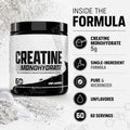 Creatine Monohydrate Powder, Unflavored, 5g Per Serving for Strength &amp; Muscle Recovery, 60 Servings, 300g-1500g