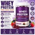 Protein Gummies with Whey Creatine Collagen 12g Protein Muscle Support Energy Nutrition Sugar Free Fitness Supplement 60 Gummies