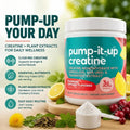 Creatine Monohydrate Powder 3000mg with Folate, Dandelion &amp; Cranberry, Women's Daily Wellness Supplement, 50 Servings