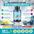 Electrolyte Hydration Capsules with Magnesium, Sodium, Potassium, Chloride, Vitamins D3 & B6, Kelp Powder, Vegan & Keto Friendly