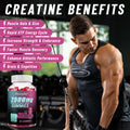 Creatine Monohydrate Gummies for Energy, Muscle Growth &amp; Mood Support, Everyday Wellness Boost, 60 Count