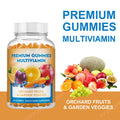 Daily Multivitamin Gummies 60 CT Natural Blend with Orchard Fruits & Garden Veggies Unisex Adult Wellness Chewable Supplement