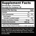 Creatine Monohydrate Gummies for Energy &amp; Muscle Growth, Travel-Friendly Daily Supplement, Easy Alternative to Pills, 30-100 Count
