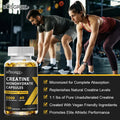 Creatine Monohydrate Capsules for Lean Muscle Gain, Workout Recovery &amp; Performance Support, Flexible Bundle Sizes, 30-120 Capsules