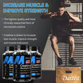 Daitea Creatine Monohydrate 3000mg for Strength &amp; Muscle Growth, Keto-Friendly Adult Supplement, No Added Sugar, 30-120 Count