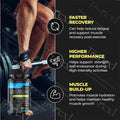 Creatine Monohydrate for Muscle Recovery &amp; Growth, Helps Reduce Age-Related Muscle Loss, Strength Support for Active Adults, 1-10 Bottles
