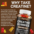 Creatine Monohydrate Gummies for Post-Workout Recovery, Energy &amp; Muscle Growth Support, Easy Daily Supplement, 30-100 Count