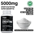 Creatine Monohydrate Capsules for Lean Muscle, Endurance &amp; Muscle Health, Non-GMO Support for Active Adults, 30-120 Count