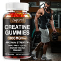 Creatine Monohydrate Gummies for Post-Workout Recovery, Energy &amp; Muscle Growth Support, Easy Daily Supplement, 30-100 Count