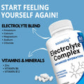 Electrolyte Salts Capsules with B6,B12, Magnesium, Potassium & Zinc, Fast Hydration, Reduces Muscle Cramps, Supports Recovery