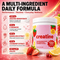 Creatine Monohydrate Powder for Women 3000mg with Folate, Strawberry Lemonade Flavor, Non-GMO Gluten-Free, 275g