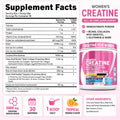 Creatine Monohydrate Powder for Women with BCAA Amino Acids, Daily Health &amp; Workout Support, 269g, 1-4 Bottles
