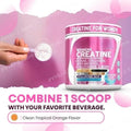Creatine Monohydrate Powder for Women with BCAA &amp; Amino Acids, Daily Health &amp; Fitness Supplement, 1-3 Bottles