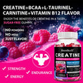 High-Potency Creatine Monohydrate Gummies 8000mg, Pre &amp; Post-Workout Muscle Building &amp; Energy Support, 60 Count