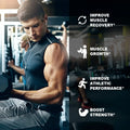 Creatine Monohydrate Capsules for Lean Muscle Gain, Workout Recovery &amp; Performance Support, Flexible Bundle Sizes, 30-120 Capsules