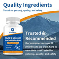 Natural Potassium Citrate - Supports Electrolyte Balance and Normal PH, Non-GMO and Gluten-free, Absorbable Potassium Supplement