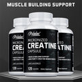 Creatine Monohydrate 5000mg Pre-Workout Capsules for Muscle Growth, Energy &amp; Performance, 30-120 Capsules