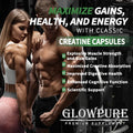 Mass Gainer Creatine Monohydrate Capsules for Bulking Athletes, Muscle Growth &amp; Strength Support, Workout Recovery, 1-4 Box Bundles