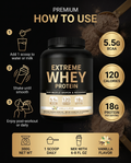 Creamy vanilla whey protein shake mixed for post workout recovery